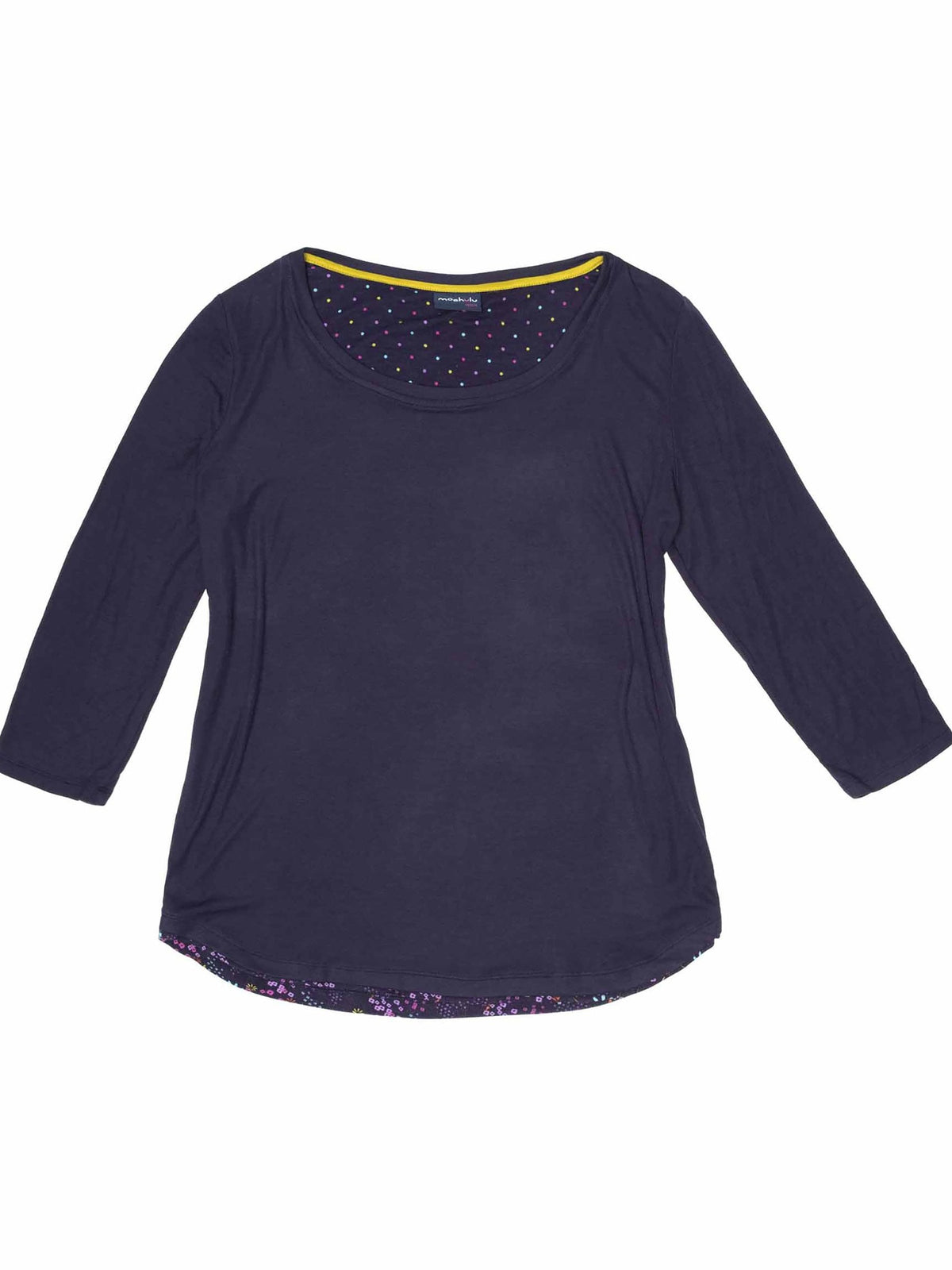 Pink Soft bamboo pyjama top - WONDER FUCHSIA