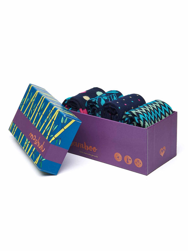 JOYFUL JAPES BAMBOO SOCK BOX MULTI