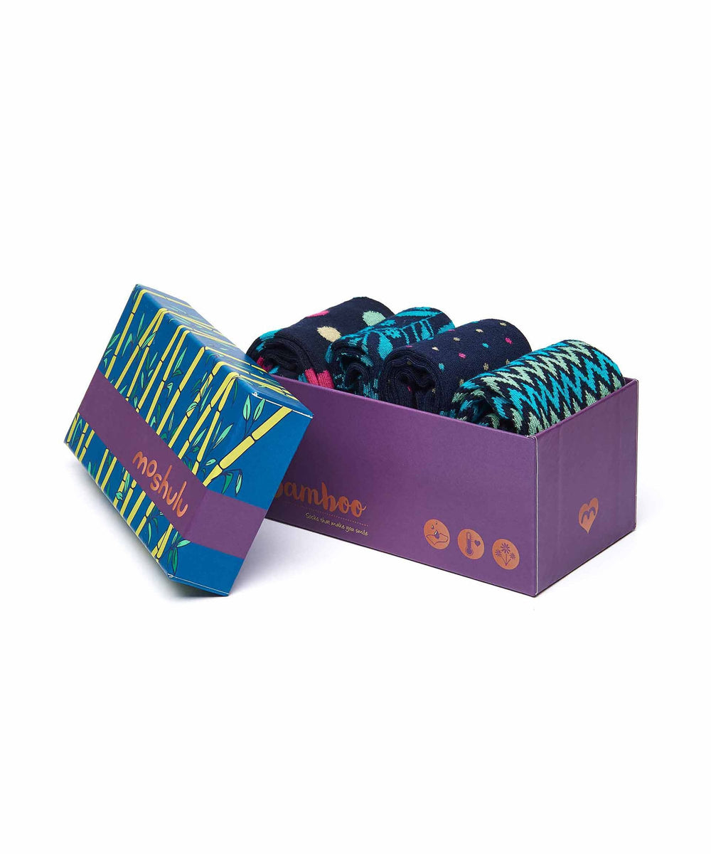 JOYFUL JAPES BAMBOO SOCK BOX MULTI