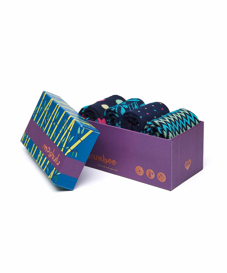 JOYFUL JAPES BAMBOO SOCK BOX MULTI