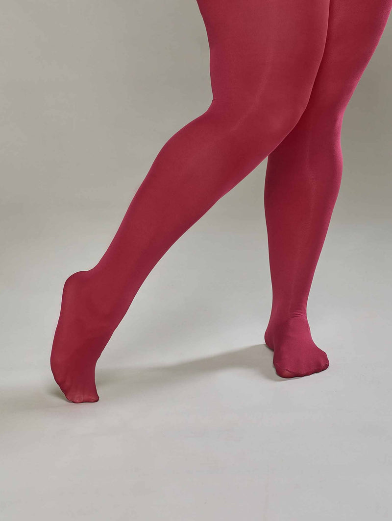 Red ladies' colourful tights - FRANGIPANE CABERNET