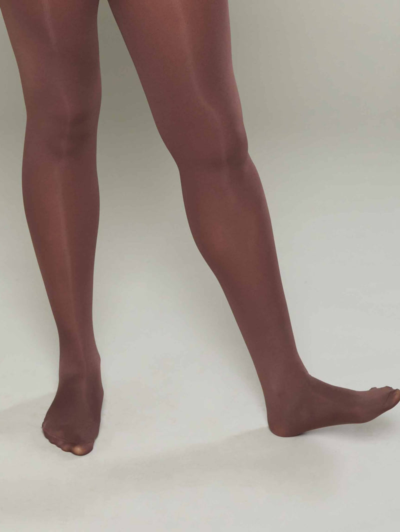 Brown ladies' colourful tights - FRANGIPANE CHOCOLATE