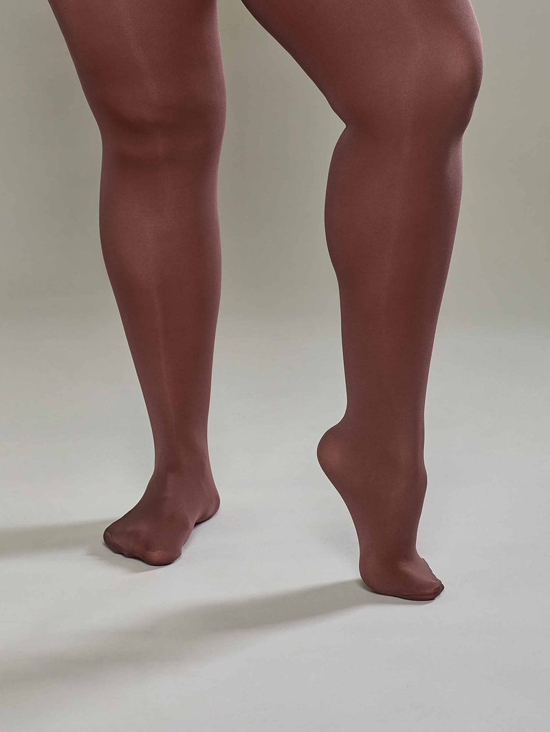 Brown ladies' colourful tights - FRANGIPANE CHOCOLATE
