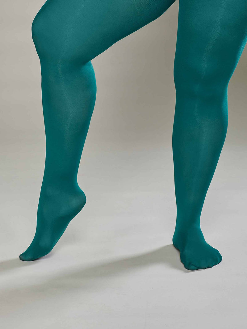 Green ladies' colourful tights - FRANGIPANE FOREST