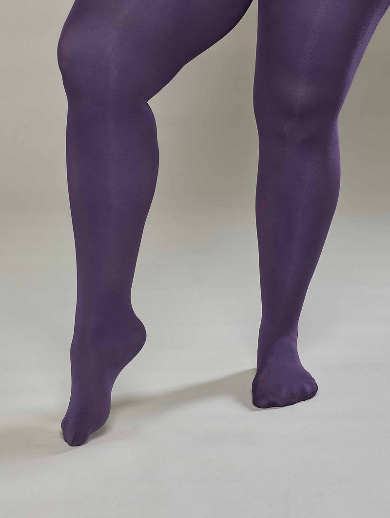 Purple ladies' colourful tights - FRANGIPANE DEEP VIOLET