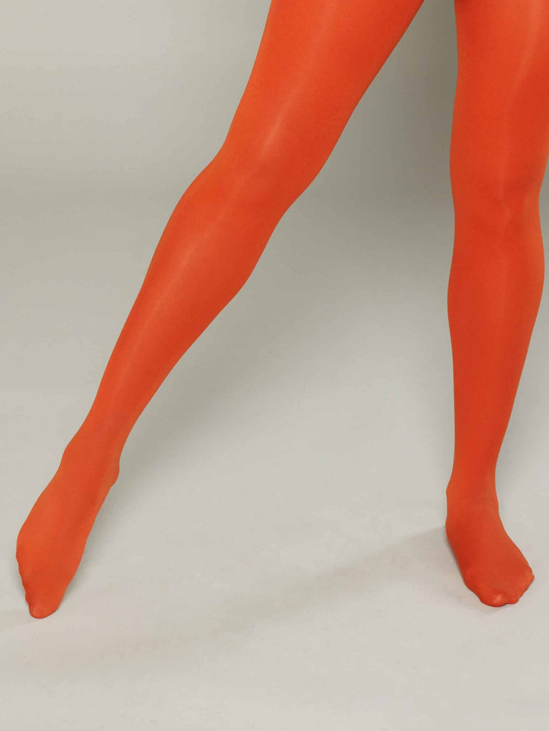 Red ladies' colourful tights - FRANGIPANE RUST