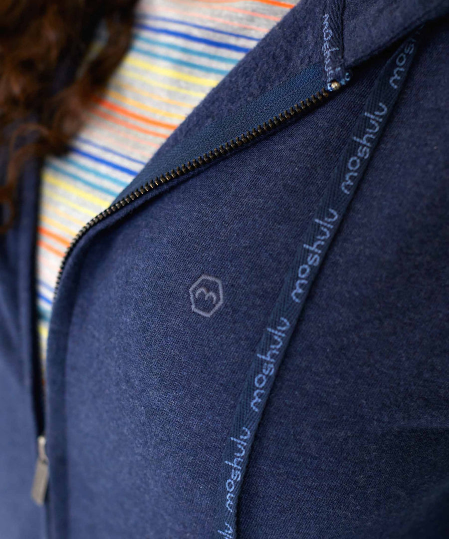 DOZE HOODED SWEAT INDIGO MARL