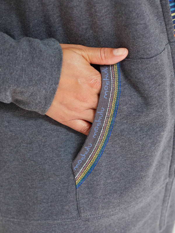 DOZE HOODED SWEAT SLATE MARL