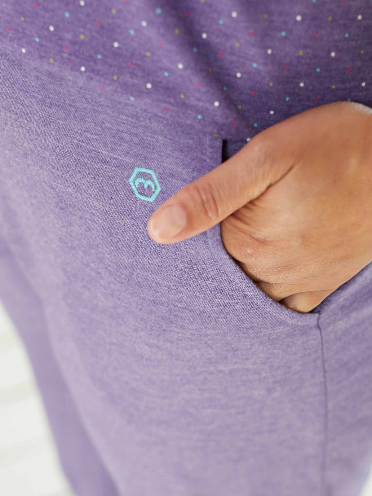 SLUMBER LOUNGE PANTS VIOLET MARL