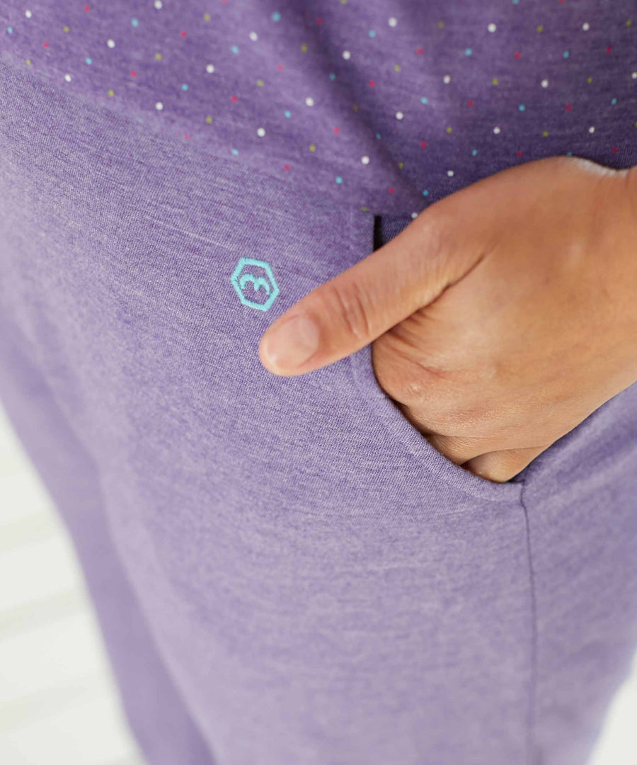 SLUMBER LOUNGE PANTS VIOLET MARL