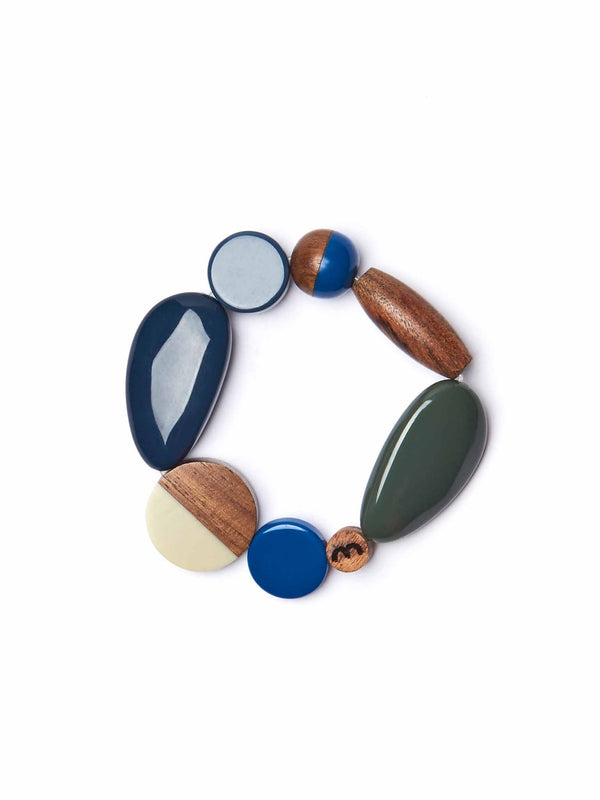 BALOCHI BRACELET AEGEAN BLUE TONES