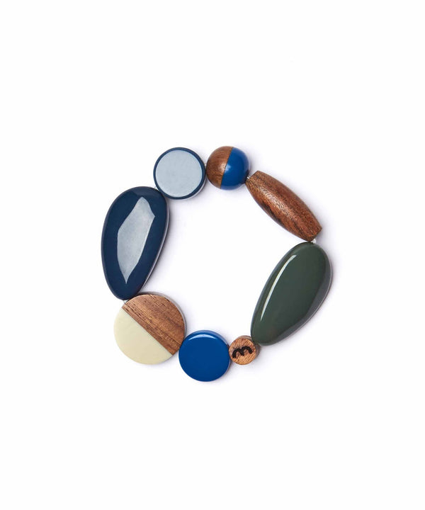 BALOCHI BRACELET AEGEAN BLUE TONES