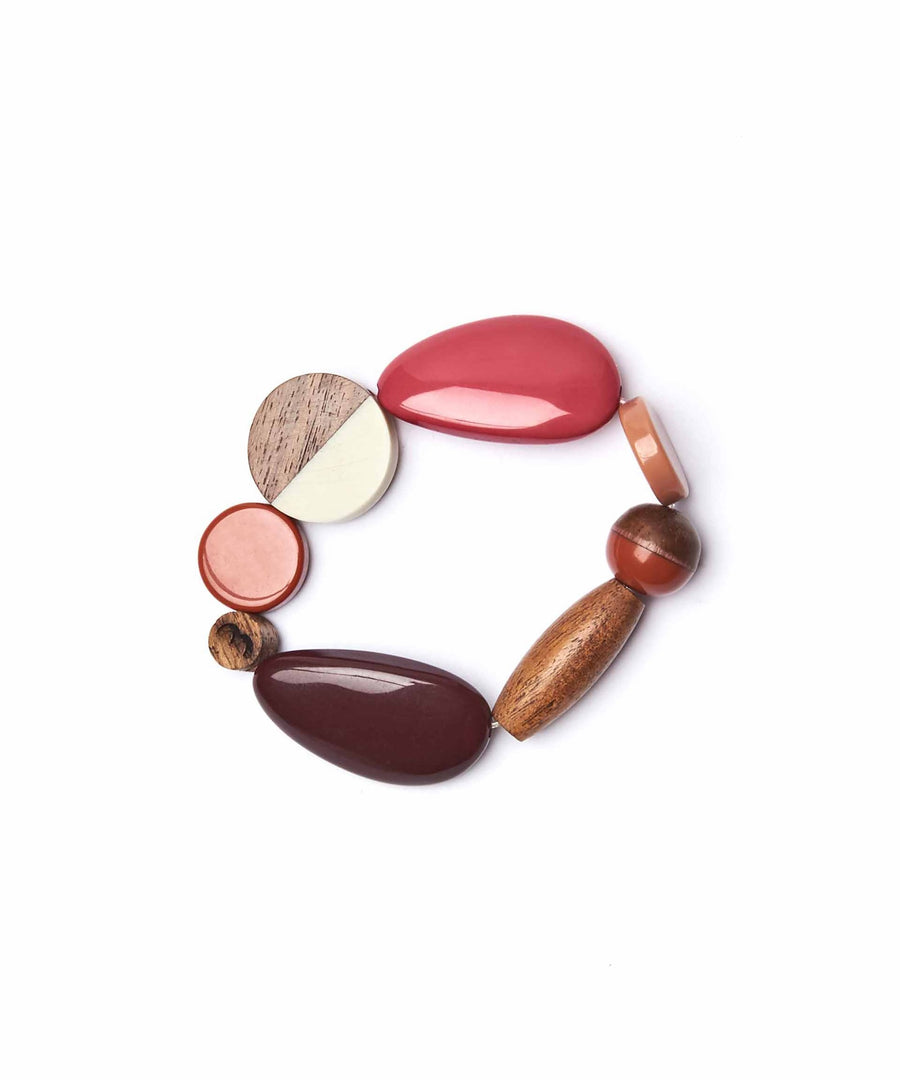 BALOCHI BRACELET RED EARTH TONES