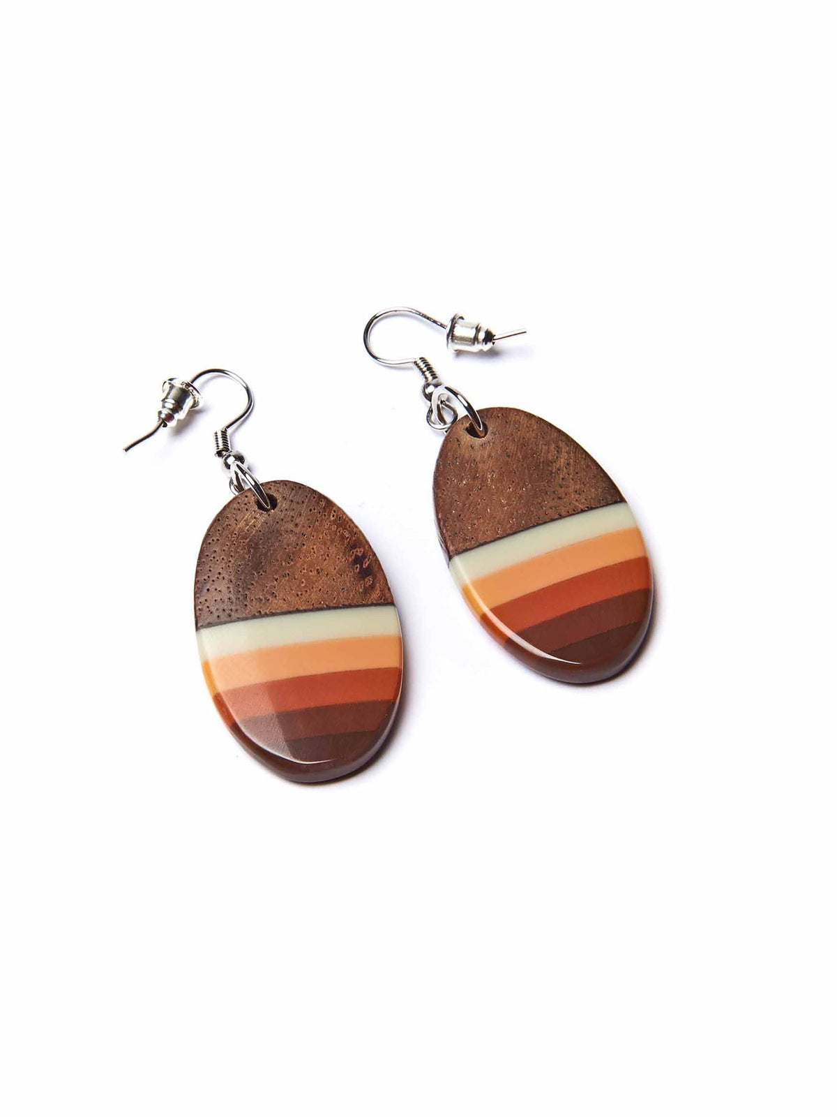 GRANDIFLORA EARRINGS RED EARTH TONES