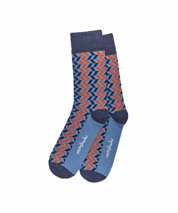 DAINTREE AEGEAN BLUE/ORANGE ZIGZAG