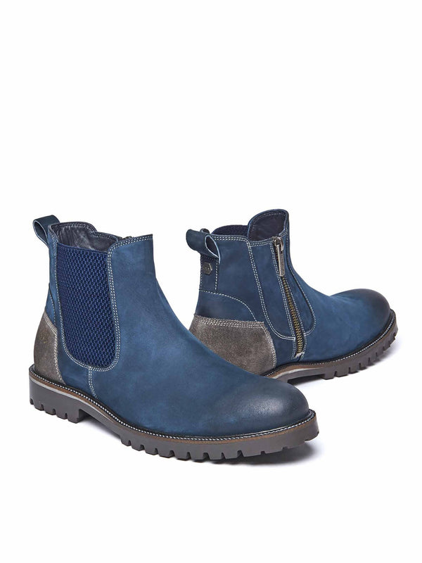 TAILPIPE INDIGO NUBUCK