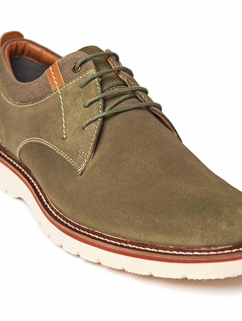 Green suede shoes - PEAT FERN