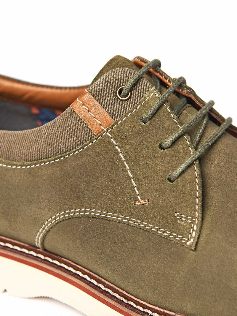 Green suede shoes - PEAT FERN