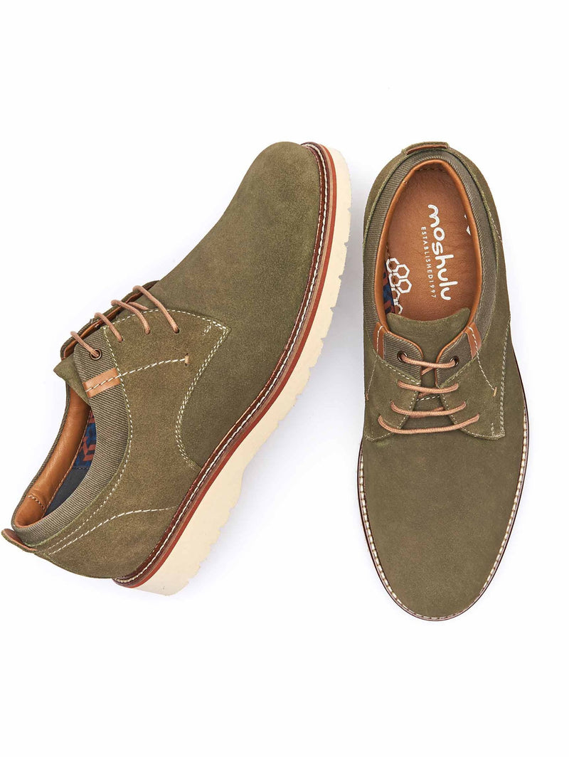 Green suede shoes - PEAT FERN