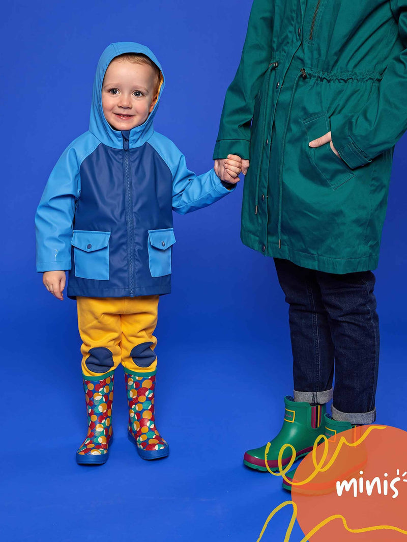 Multi kids patterned welly boots - NEMO MULTI STRIPE