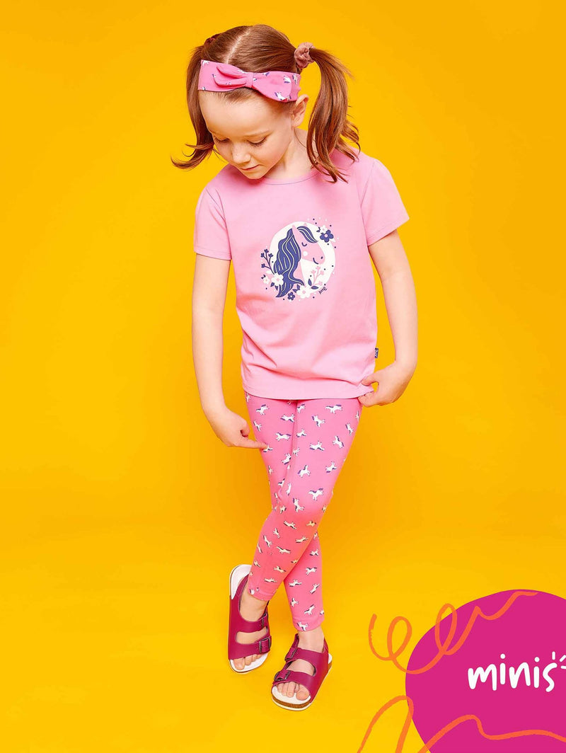 Pink kids cork footbed sandals - MINI PALME FUCHSIA