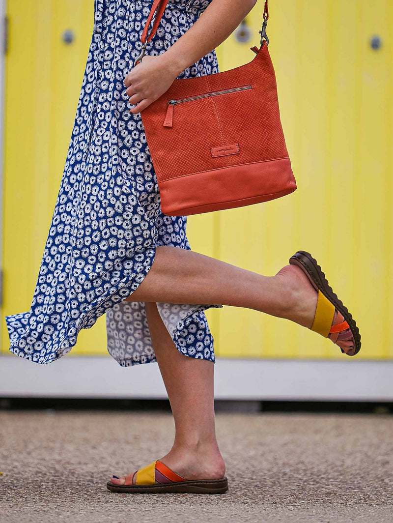 Blue Slip-on leather sandals - JALAPENO INDIGO