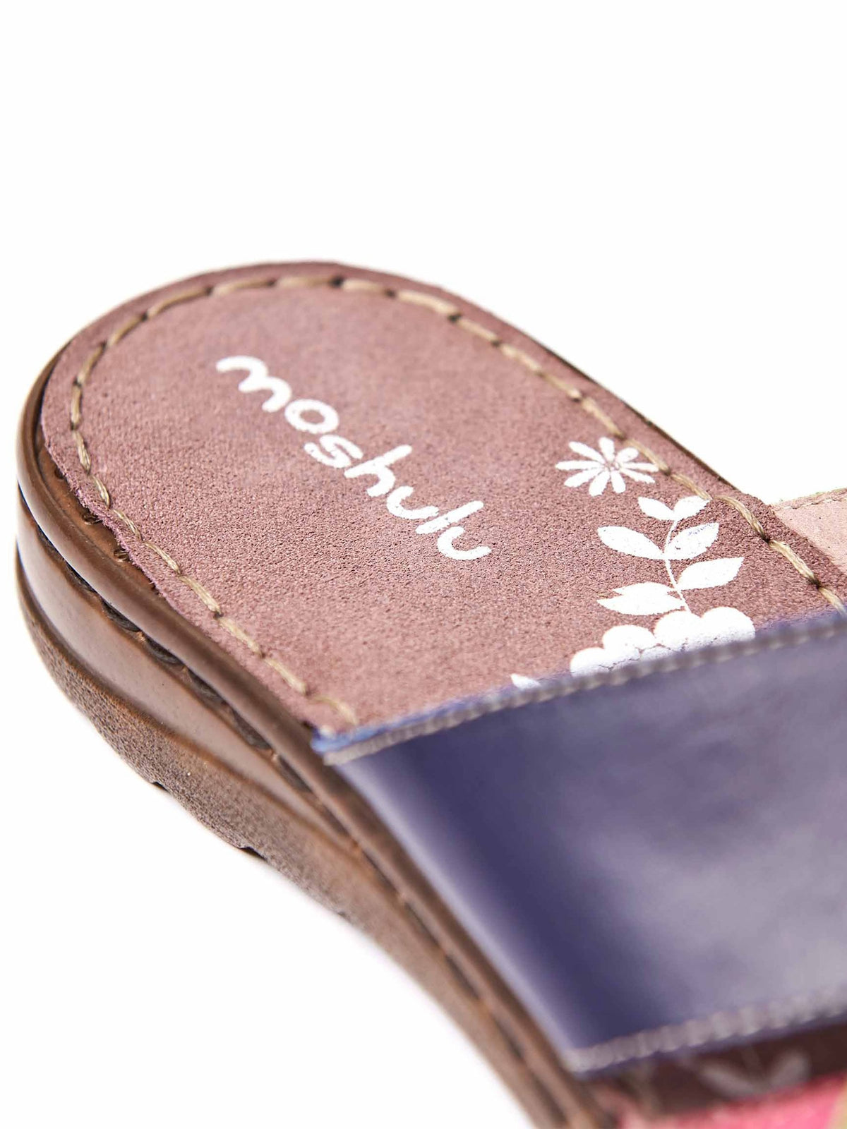 Blue Slip-on leather sandals - JALAPENO INDIGO