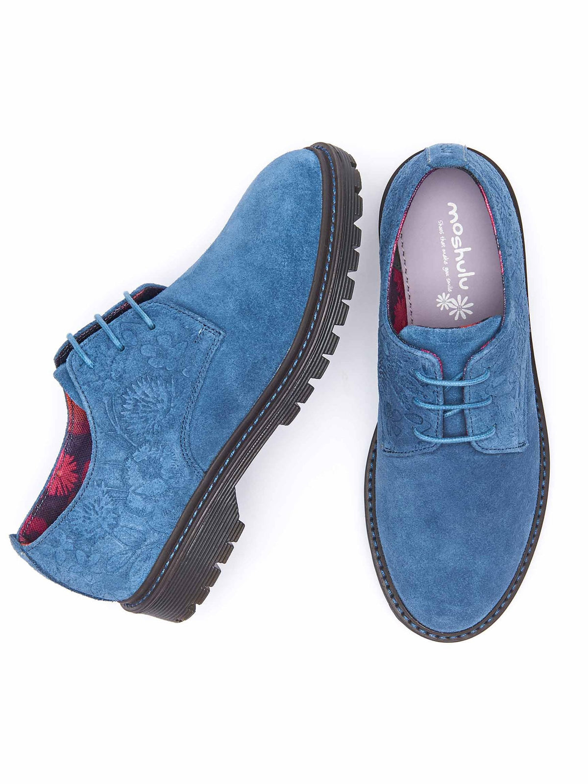 Blue ROSLIN SUEDE - ROSLIN SUEDE AEGEAN BLUE
