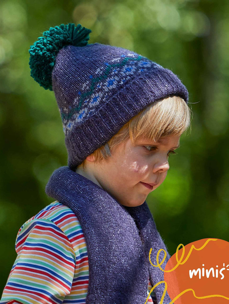 Blue MINI FRAMPTON HAT - MINI FRAMPTON HAT NAVY MULTI