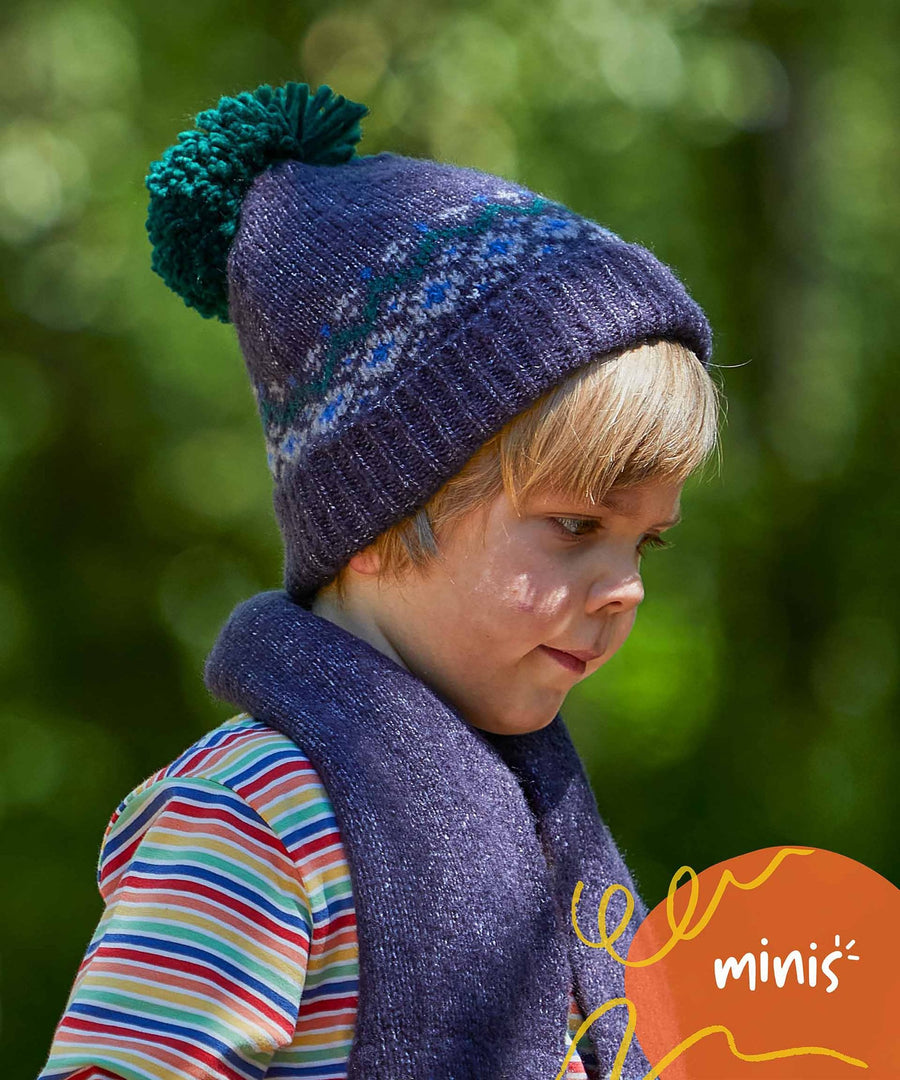 MINI FRAMPTON HAT NAVY MULTI