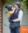MINI FRAMPTON SCARF NAVY MULTI