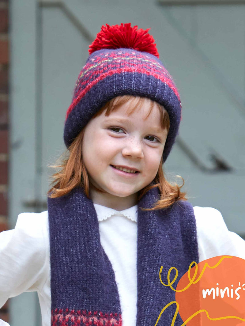 Blue MINI TEAN HAT - MINI TEAN HAT INDIGO MULTI