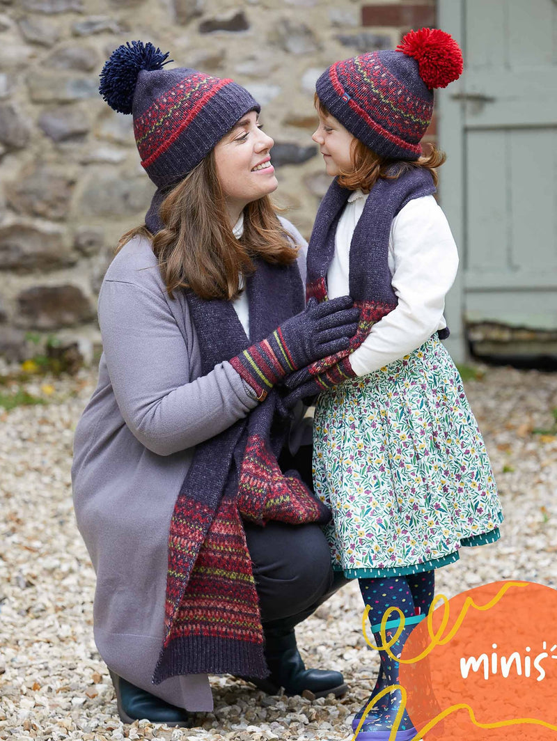 Blue MINI TEAN HAT - MINI TEAN HAT INDIGO MULTI