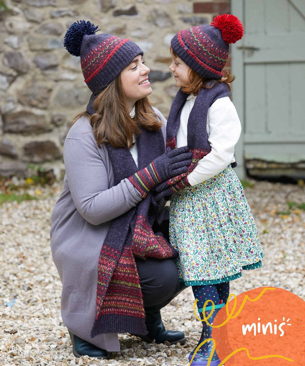 MINI TEAN HAT INDIGO MULTI