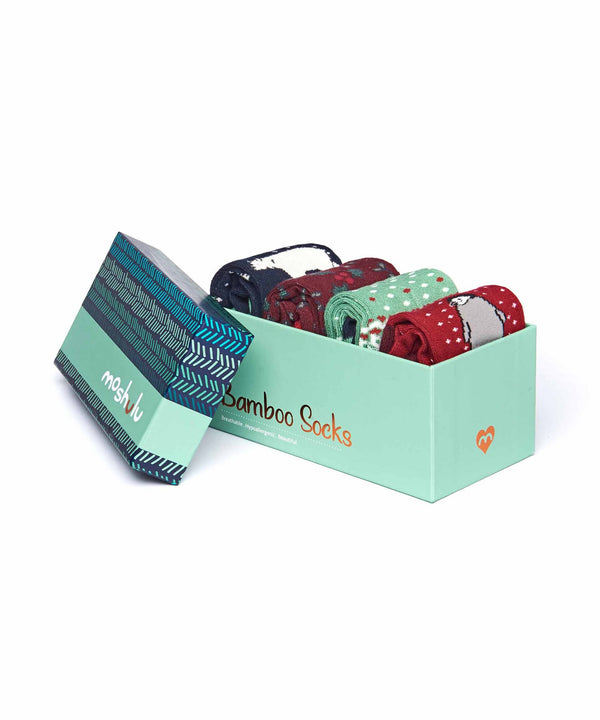 FESTIVE FLURRY 2 SOCK BOX MULTI