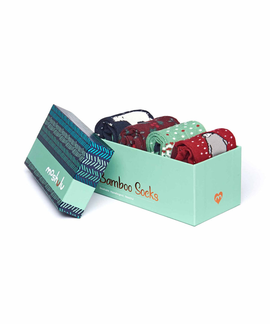 FESTIVE FLURRY 2 SOCK BOX MULTI