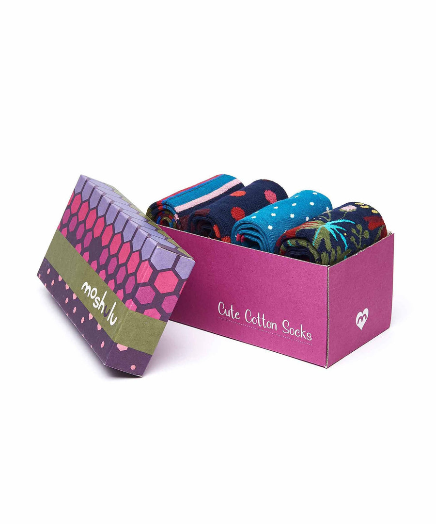 VERY VIVID SOCK BOX MULTI
