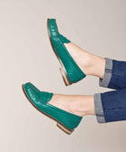 PETREL LEATHER JADE GREEN
