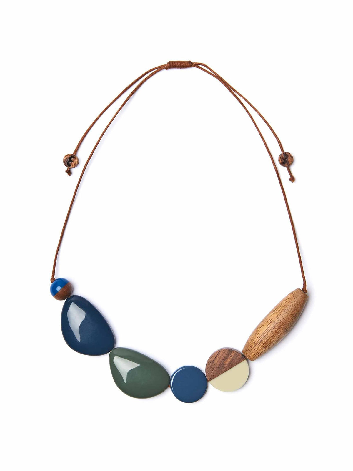 BALOCHI NECKLACE AEGEAN BLUE TONES