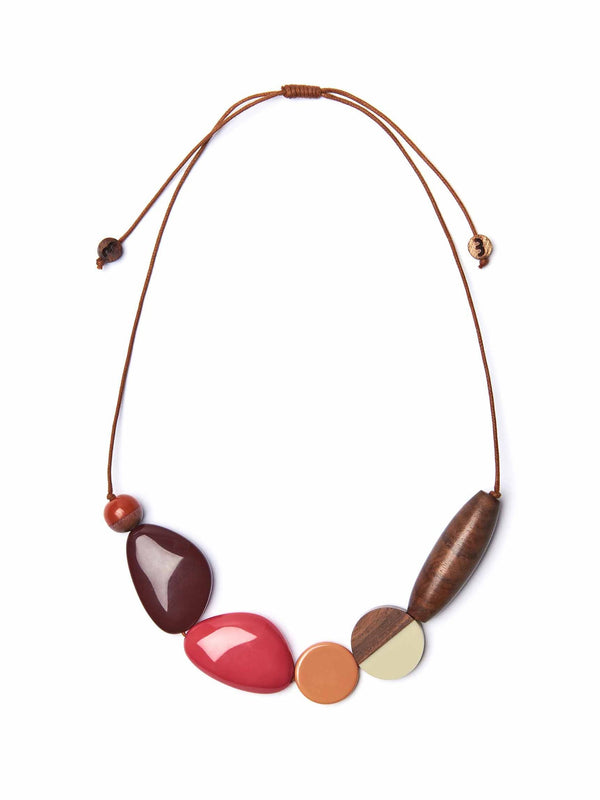 BALOCHI NECKLACE RED EARTH TONES