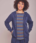 DOZE HOODED SWEAT INDIGO MARL