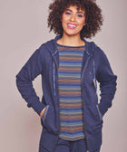 DOZE HOODED SWEAT INDIGO MARL