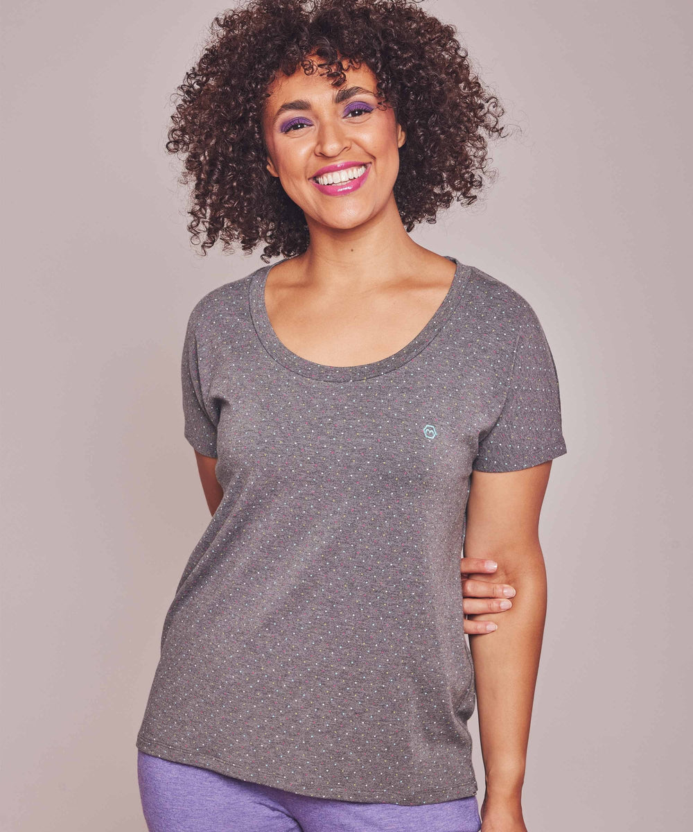 SLUMBER TEE SLATE MARL