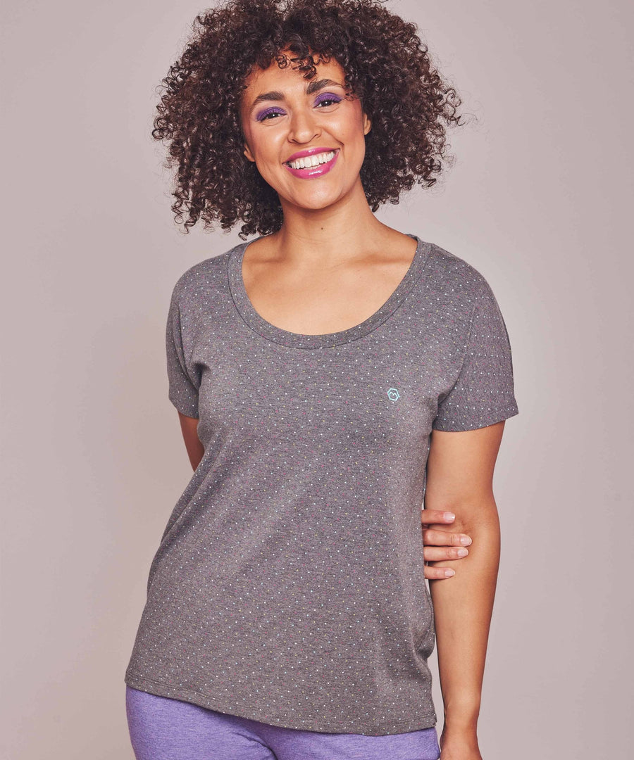 SLUMBER TEE SLATE MARL