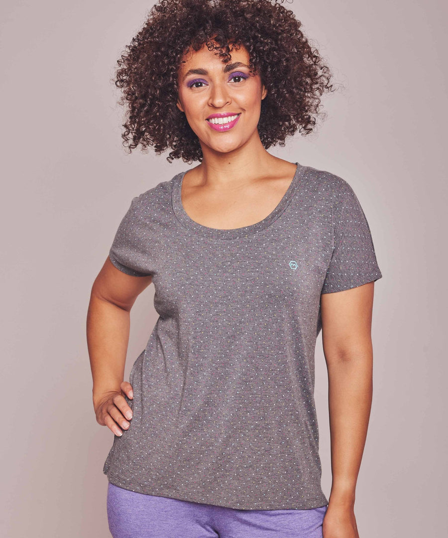 SLUMBER TEE SLATE MARL