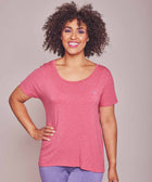 SLUMBER TEE PINK MARL