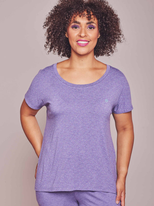 SLUMBER TEE VIOLET MARL