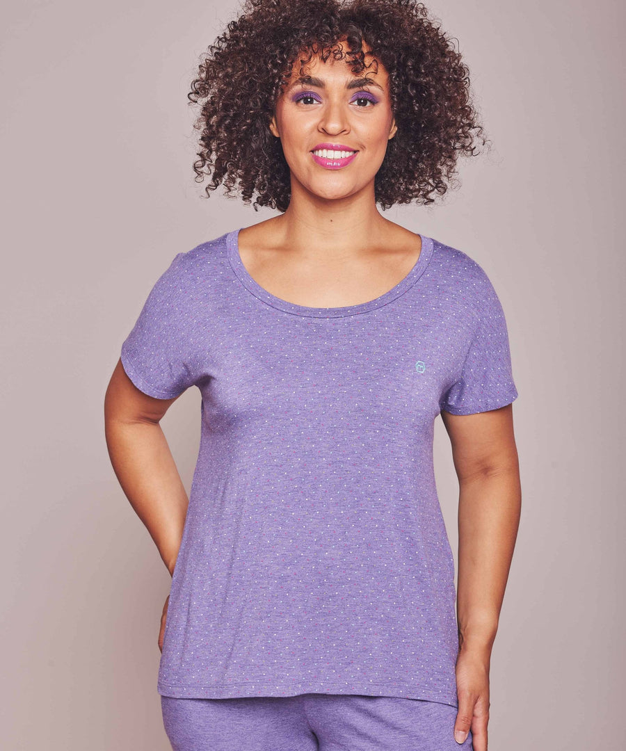 SLUMBER TEE VIOLET MARL