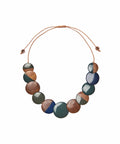 AUSTEN NECKLACE GREEN TONES