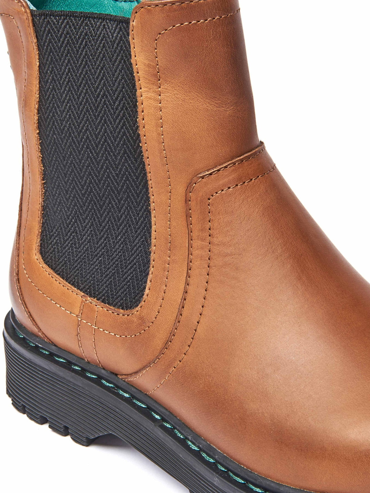 Black women's leather Chelsea boots - ABNEY BLACK